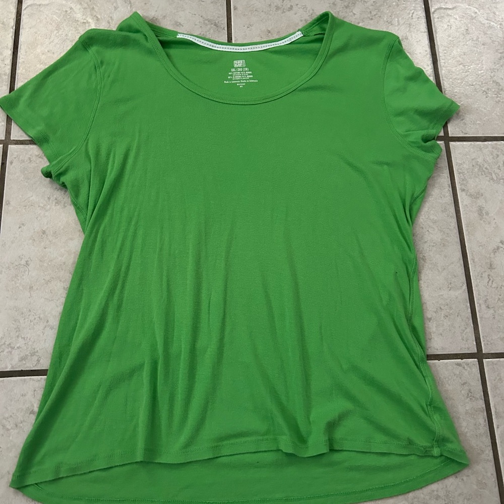 Faded Glory Bright Green Short Sleeve Tee